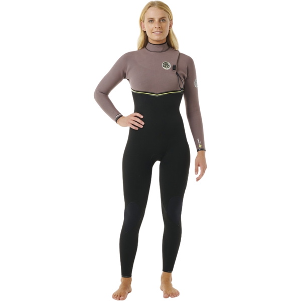 2025 Rip Curl Womens E-Bomb 3/2mm Zip Free Wetsuit 14MWFS - Eggplant